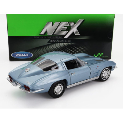 WELLY CHEVROLET CORVETTE 1963 - BLUE 1/24
