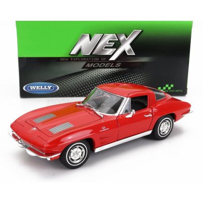 WELLY CHEVROLET CORVETTE 1963 - RED 1/24