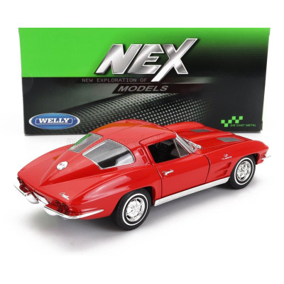 WELLY CHEVROLET CORVETTE 1963 - RED 1/24