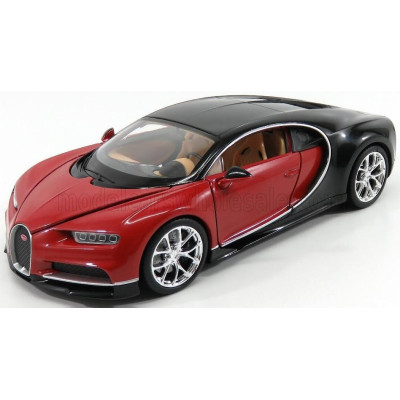 WELLY BUGATTI CHIRON LE PATRON 2016 - ITALIAN RED - NOCTURNE BLACK 1/24