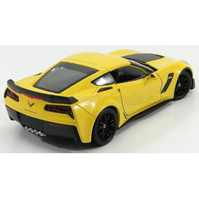 WELLY CHEVROLET CORVETTE Z06 COUPE 2017 - YELLOW 1/24