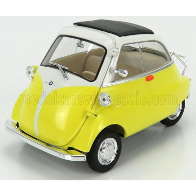 WELLY BMW ISETTA 1955 - YELLOW WHITE 1/18