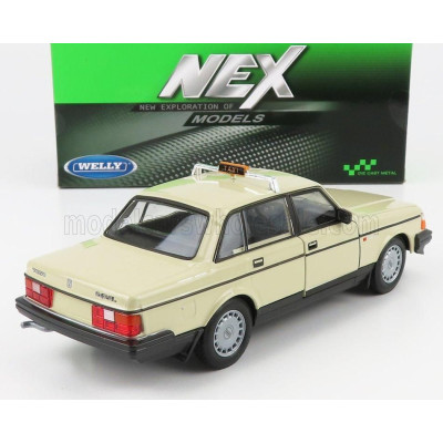 WELLY VOLVO 240 GL GERMAN TAXI 1986 - CREAM 1/24