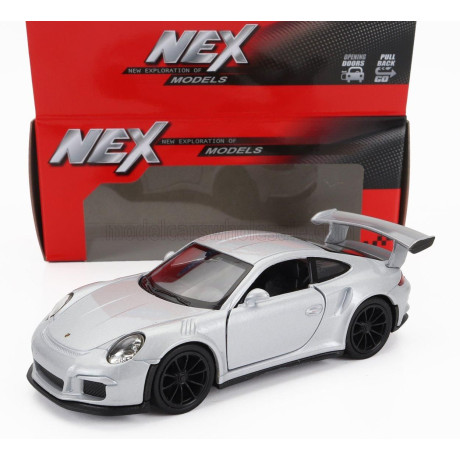 WELLY PORSCHE 911 991 GT3 RS COUPE 2014 - SILVER 1/34