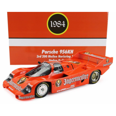WERK83 PORSCHE 956B JAGERMEISTER TEAM BRUN MOTORSPORT N 1 3rd 200 MILES NORISRING 1984 STEFAN BELLOF - ORANGE 1/12