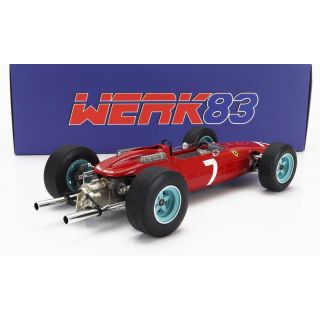 WERK83 FERRARI F1  158 TEAM SCUDERIA FERRARI N 7 WORLD CHAMPION WINNER GERMANY GP 1964 JOHN SURTEES - RED 1/18