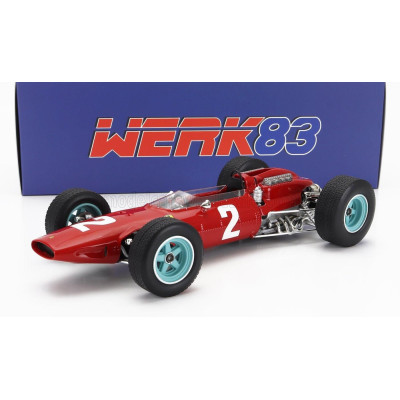 WERK83 FERRARI F1  158 TEAM SCUDERIA FERRARI N 2 WORLD CHAMPION WINNER MONZA ITALY GP 1964 JOHN SURTEES - RED 1/18