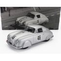WERK83 PORSCHE 356 SL COUPE TEAM PORSCHE K.G. N 46 WINNER CLASS 24h LE MANS 1951 AUGUSTE VEUILLET - EDMOND MOUCHE - SILVER 1/18