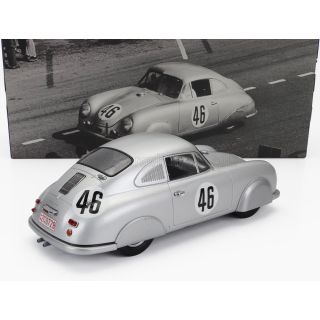 WERK83 PORSCHE 356 SL COUPE TEAM PORSCHE K.G. N 46 WINNER CLASS 24h LE MANS 1951 AUGUSTE VEUILLET - EDMOND MOUCHE - SILVER 1/18