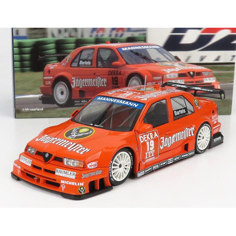 WERK83 ALFA ROMEO 155 V6 TI JAGERMEISTER RACING N 19 DTM ITC 1995 MICHAEL BARTELES - ORANGE 1/18