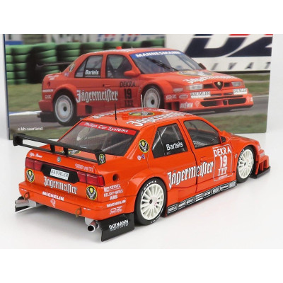 WERK83 ALFA ROMEO 155 V6 TI JAGERMEISTER RACING N 19 DTM ITC 1995 MICHAEL BARTELES - ORANGE 1/18