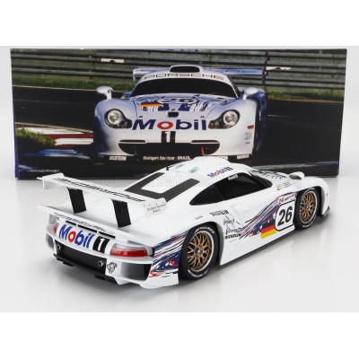 WERK83 PORSCHE 911 3.2L GT1 EVO TEAM PORSCHE AG N 26 24h LE MANS 1997 R.KELLENERS - E.COLLARD - Y.DALMAS - WHITE 1/18