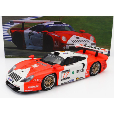 WERK83 PORSCHE 911 3.2L GT1 EVO TEAM  N 17 FIA GT CHAMPIONSHIP 1997 EMMANUEL COLLARD - MAURO BALDI - RED WHITE 1/18