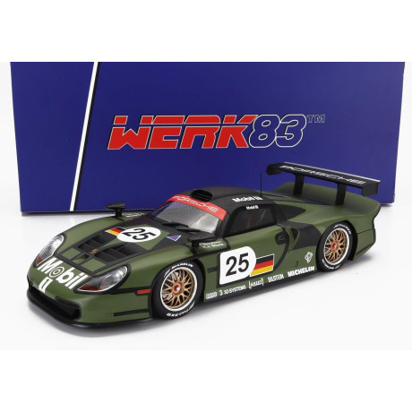 WERK83 PORSCHE 911 3.2L GT1 EVO TEAM PORSCHE AG N 25 PRE QUALIFYING 24h LE MANS 1997 T.BOUTSEN - H.J.STUCK - Y.DALMAS - GREEN 1/