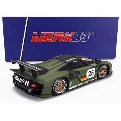 WERK83 PORSCHE 911 3.2L GT1 EVO TEAM PORSCHE AG N 25 PRE QUALIFYING 24h LE MANS 1997 T.BOUTSEN - H.J.STUCK - Y.DALMAS - GREEN 1/