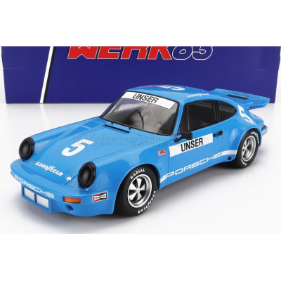 WERK83 PORSCHE 911 3.0 RSR CARRERA N 5 IROC DAYTONA 1974 BOBBY UNSER - BLUE 1/18