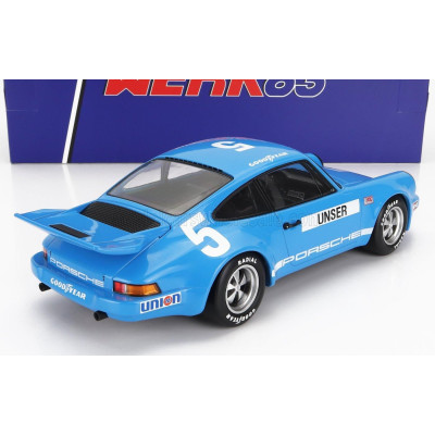 WERK83 PORSCHE 911 3.0 RSR CARRERA N 5 IROC DAYTONA 1974 BOBBY UNSER - BLUE 1/18