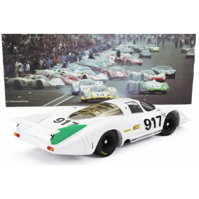 WERK83 PORSCHE 917LH 4.5L N 917 GENEVE MOTOR SHOW 1969 - WHITE GREEN 1/18