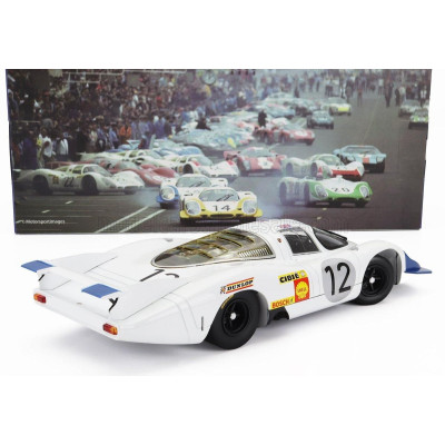 WERK83 PORSCHE 917LH 4.5L TEAM PORSCHE SYSTEM ENGENEERING N 12 24h LE MANS 1969 VIC ELFORD - RICHARD ATTWOOD - WHITE BLUE 1/18