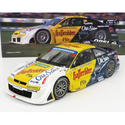 WERK83 OPEL CALIBRA V6 4X4 TEAM ROSBERG N 1 WINNER RACE 1+2 HOCKENHEIM DTM ITC 1995 KLAUS LUDWIG - YELLOW BLUE WHITE 1/18