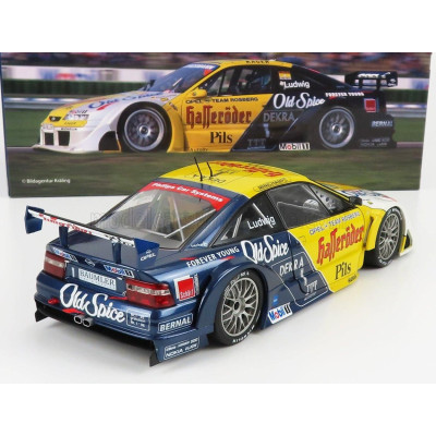 WERK83 OPEL CALIBRA V6 4X4 TEAM ROSBERG N 1 WINNER RACE 1+2 HOCKENHEIM DTM ITC 1995 KLAUS LUDWIG - YELLOW BLUE WHITE 1/18