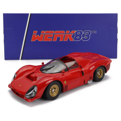 WERK83 FERRARI 330 P3 4.0L V12 SPIDER PLAIN BODY VERSION OPEN ROOF 1966 - RED 1/18