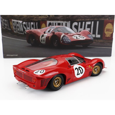 WERK83 FERRARI 330 P3 4.0L V12 COUPE TEAM FERRARI SEFAC N 20 24h LE MANS 1966 LUDOVICO SCARFIOTTI - MIKE PARKES - RED 1/18
