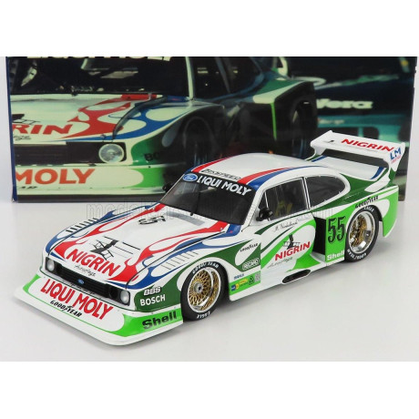 WERK83 FORD ENGLAND CAPRI TURBO Gr.5 TEAM LIQUI MOLY N 55 DRM 1981 MANFRED WINKELHOCK - WHITE GREEN 1/18