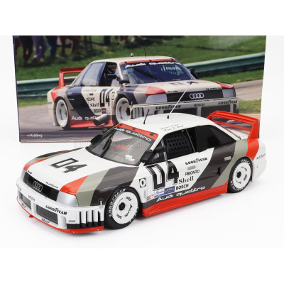 WERK83 AUDI 90 QUATTRO TEAM AUDI SPORT N 4 MILLER HIGH LIFE 500km IMSA 1989 WALTER ROHRL - HANS JOACHIM STUCK - WHITE GREY RED 1