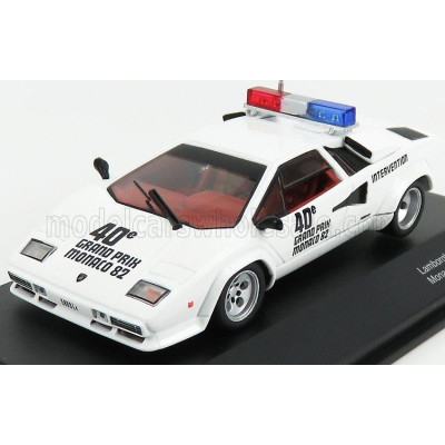 WERK83 LAMBORGHINI COUNTACH 5000S SAFETY CAR F1 GP MONACO 1982 - WHITE 1/43