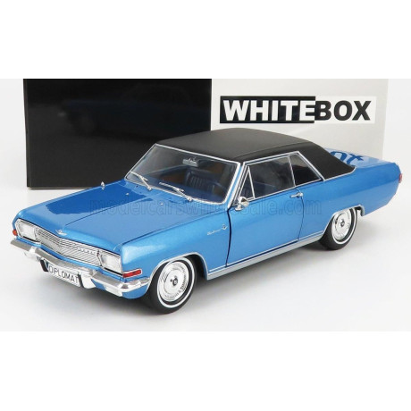 WHITEBOX OPEL DIPLOMAT A V8 COUPE 1965 - LIGHT BLUE BLACK 1/24