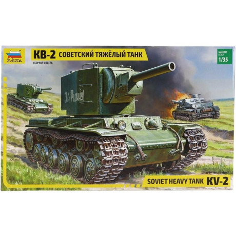 ZVEZDA TANK KV-2 SOVIET HEAVY TANK MILITARY 1945 1/35