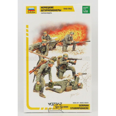 ZVEZDA FIGURES GERMAN SOLDIERS STURMPIONIERE 1940 -  1/35