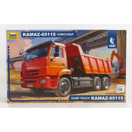 ZVEZDA KAMAZ 65115 TRUCK CASSONE RIBALTABILE 2006 - MOVIMENTO TERRA 1/35
