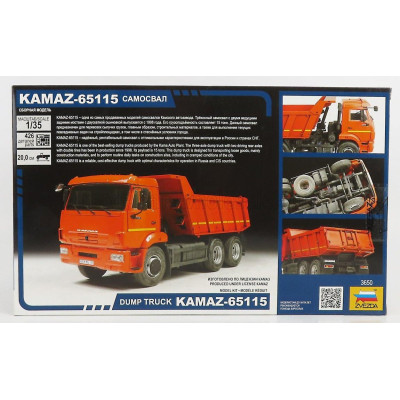 ZVEZDA KAMAZ 65115 TRUCK CASSONE RIBALTABILE 2006 - MOVIMENTO TERRA 1/35