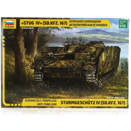 ZVEZDA TANK STUG IV SD.KFZ.167 MILITARY 1/35