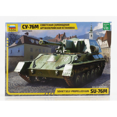 ZVEZDA TANK SU-76M SOVIET SELF PROPELLED GUN TANK MILITARY 1945 1/35