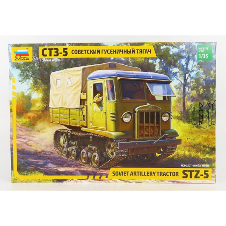 ZVEZDA TRUCK ZTZ-5 CT3-5 CINGOLATO SOVIET ARTILLERY TRACTOR MILITARY 1944 1/35