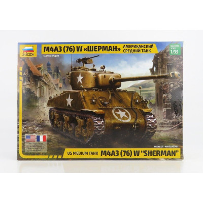 ZVEZDA TANK SHERMAN M4A3 MILITARY 1944 1/35