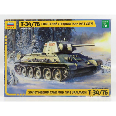 ZVEZDA KAMPFPANZER T34-76 SOVIET MEDIUM TANK 1943 1/35