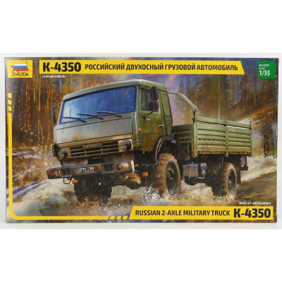 ZVEZDA KAMAZ K-4350 TRUCK 2-ASSI 1982 1/35