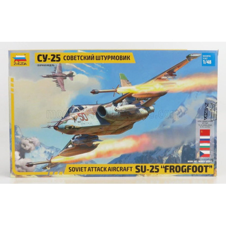 ZVEZDA SUKHOI SU-25 FROGFOOT AIRPLANE MILITARY 1981 1/48