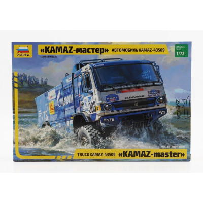 ZVEZDA KAMAZ 43509 TRUCK N 303 RALLY SILK ROAD 2022 ANDREY KARGINOV - ANDREY MOKEEV 1/72