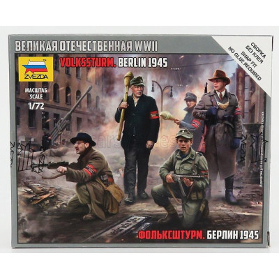 ZVEZDA FIGURES SOLDATI - SOLDIERS MILITARY BERLIN 1945 1/72
