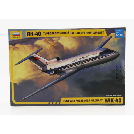 ZVEZDA YAKOVLEV YAK-40 TURBOJET PASSENGER AIRCRAFT AIRPLANE 1968 1/144