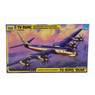 ZVEZDA TUPOLEV TY-95MS BEAR MILITARY RUSSIAN AIRPLANE 1956 1/144