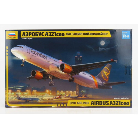 ZVEZDA AIRBUS AIRBUS A321ceo AIRPLANE CIVIL AIRLINER 2002 1/144