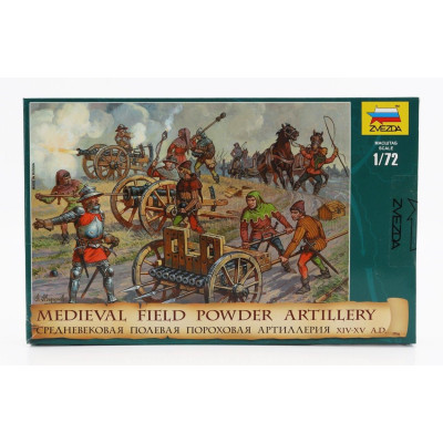 ZVEZDA ACCESSORIES MEDIEVAL FIELD POWDER ARTILLERY 1/72
