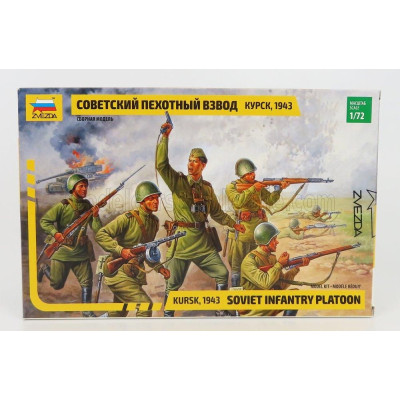 ZVEZDA FIGURES SOLDATI - SOLDIERS MILITARY SOVIET INFANTRY PLATOON 1/72