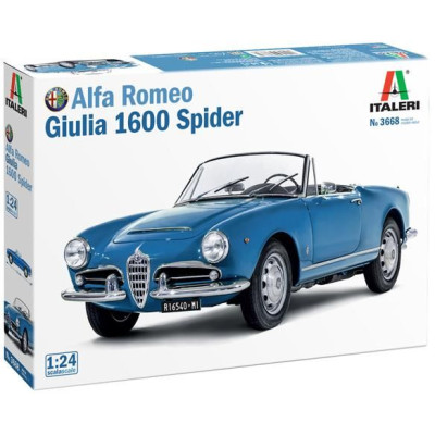 Model Kit auto 3668 - Alfa Romeo Giulia 1600 Spider (1:24)